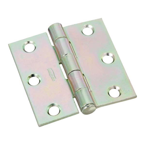 National Hardware National Hardware 2-1/2 in. L Zinc-Plated Broad Hinge 2 pk N195-644 - main